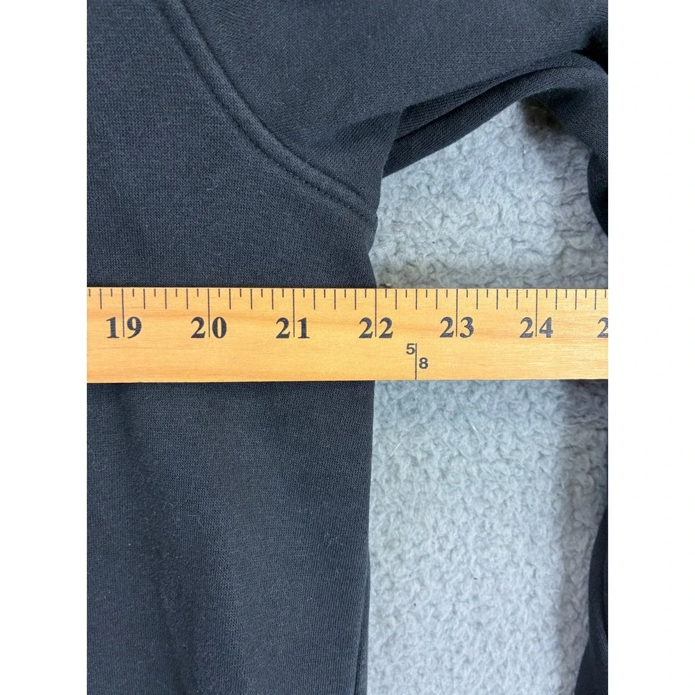 True Religion Horseshoe Full Zip Hoodie Sweatshirt Mens L Black Streetwear Y2K